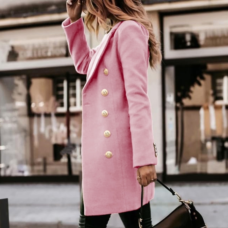 Wool Coat Peacoat - 831A Mantel Musim Gugur Musim Dingin