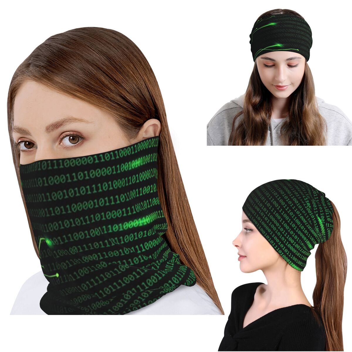 Neck Gaiter Fleece - Kode Biner di Dalam Selimut dan