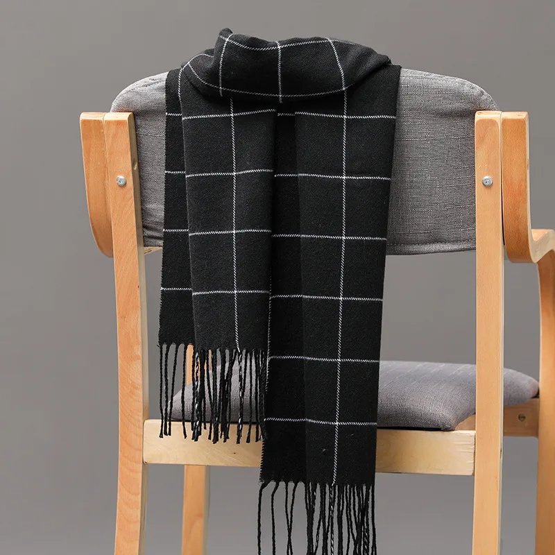 Wool Scarf Men - Syal pria musim dingin baru 2023