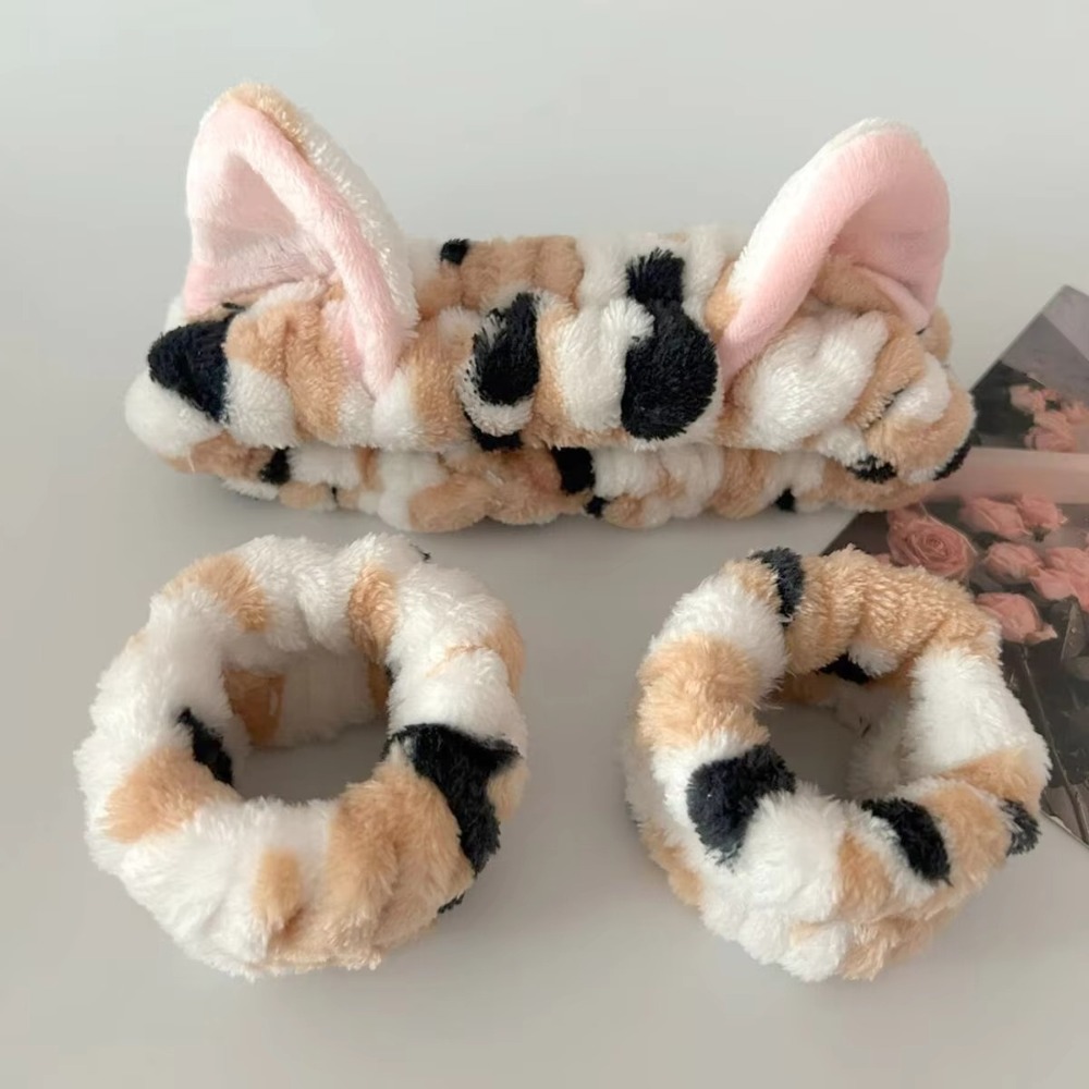 Winter Headband Fleece - Ikat Kepala Lembut Telinga Kucing Lucu