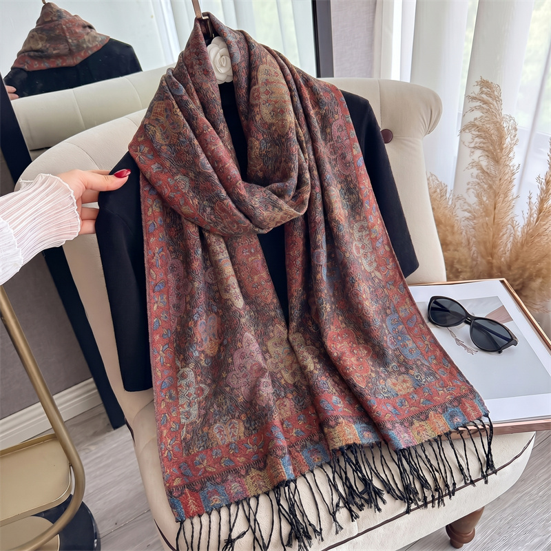 Cashmere Pashmina Wrap - Syal Kasmir Wanita Mewah Baru untuk