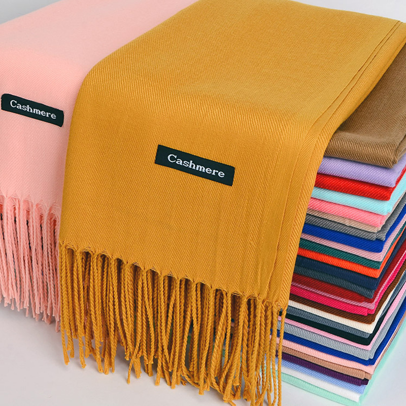 Shawl Wrap Winter - Syal Kasmir Imitasi Multifungsi Syal Tebal