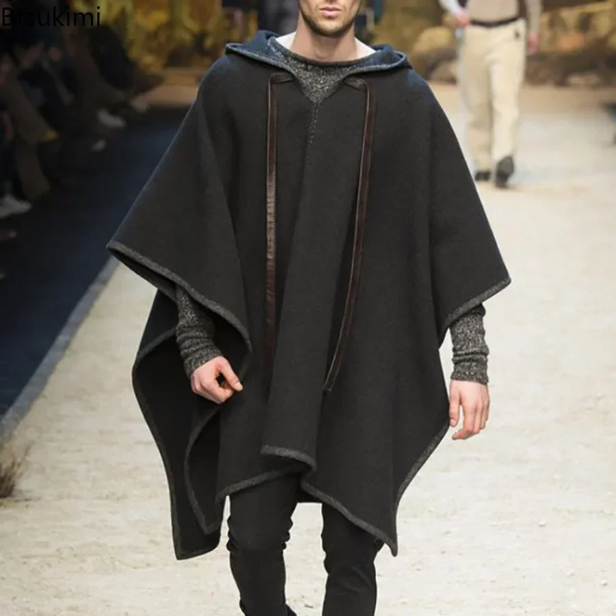 Wool Scarf Men - Jaket selendang musim dingin pria, Luaran