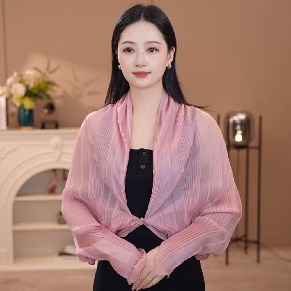 Shawl Wrap Winter - Atasan Pelindung Sinar Matahari Warna Solid