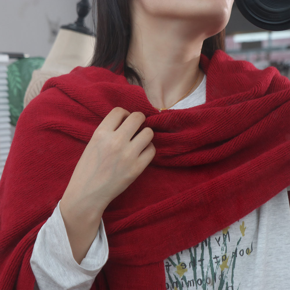 Wool Scarf Men - Syal Wol Pria Warna Solid Berkualitas