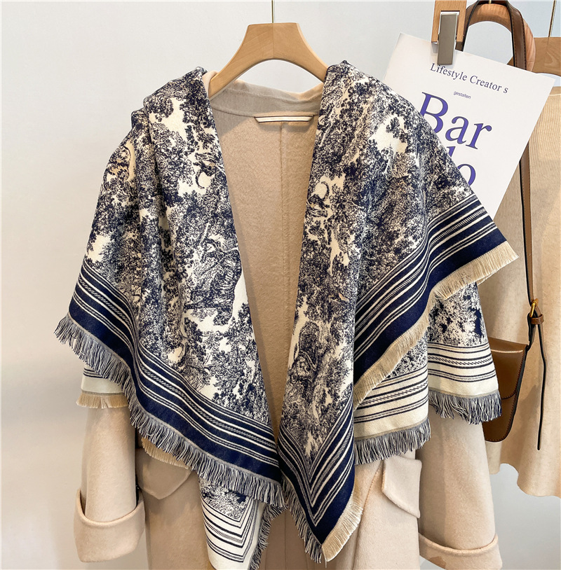 Cashmere Pashmina Wrap - Syal mewah wanita paduan kasmir Bufanda