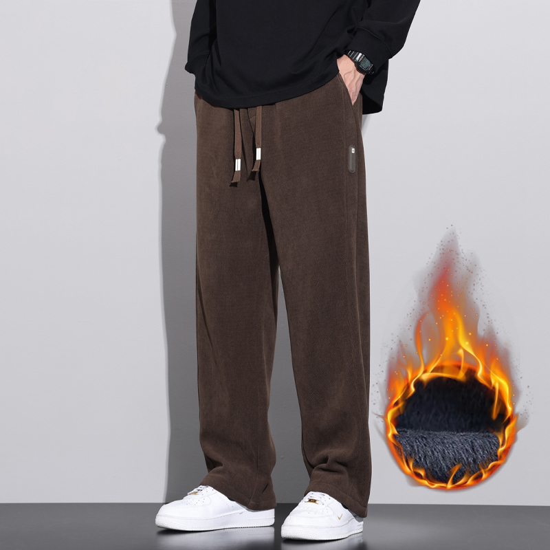 Corduroy Pant Warm - Celana Panjang Pria Bahan Fleece Lembut