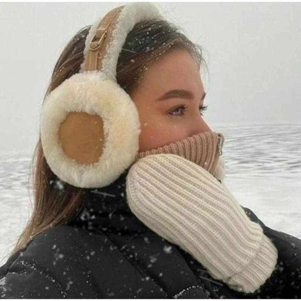 Earmuffs Foldable - Penutup telinga mewah, penutup telinga hangat