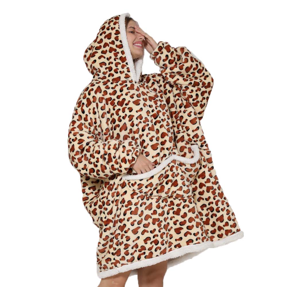 Selimut Hoodie malas ukuran be - Sherpa Hoodie Fleece ulasan dan harga