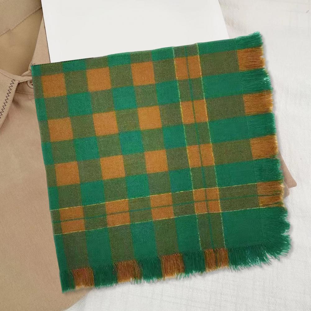 Syal Rajut Kotak-kotak Motif P - Wool Scarf Men ulasan dan harga