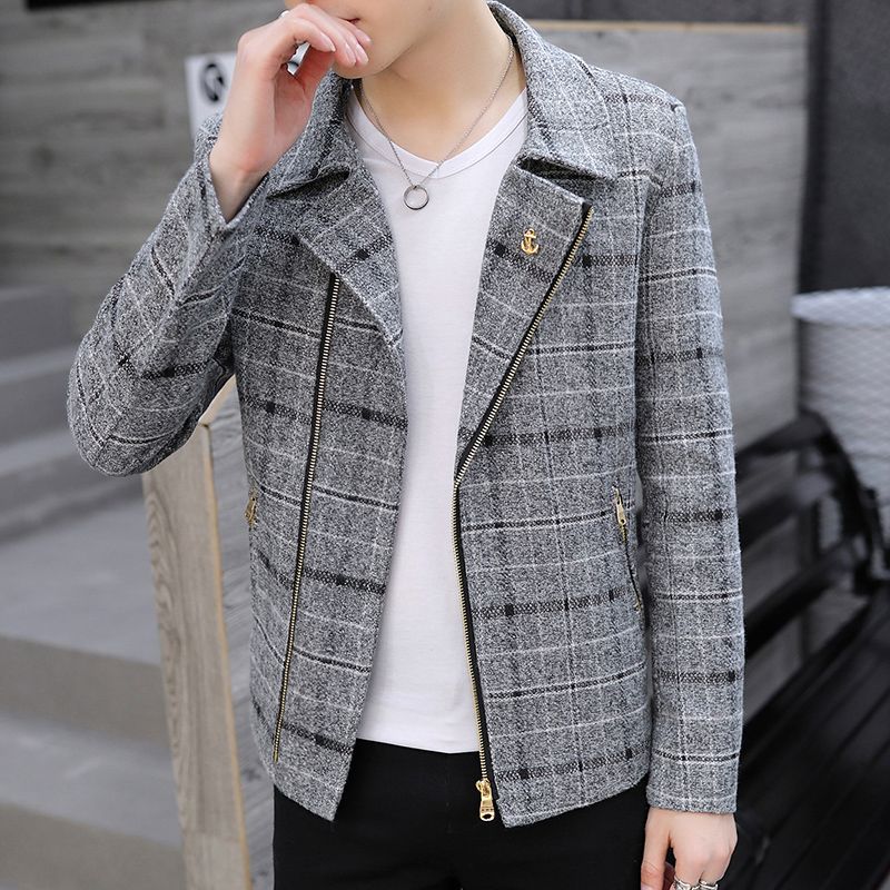 Jas Pria Pendek Campuran Wol M - Wool Coat Peacoat ulasan dan harga