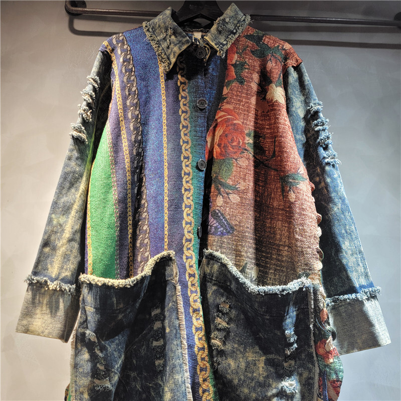 WTHT mantel panjang Denim wani - Down Jacket Packable ulasan dan harga