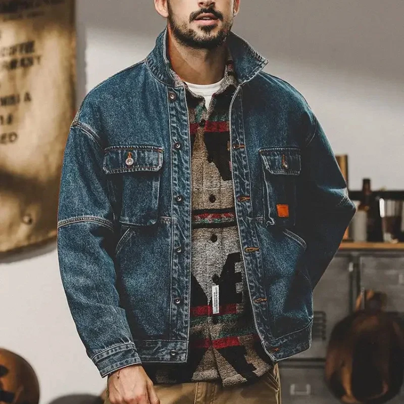 Jaket Denim Kasual Pria Musim  - Down Jacket Packable ulasan dan harga