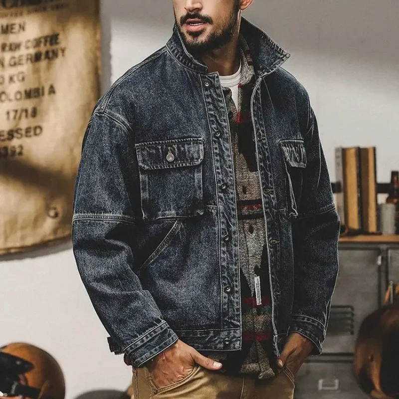 Jaket Denim Kasual Pria Musim  - Down Jacket Packable ulasan dan harga