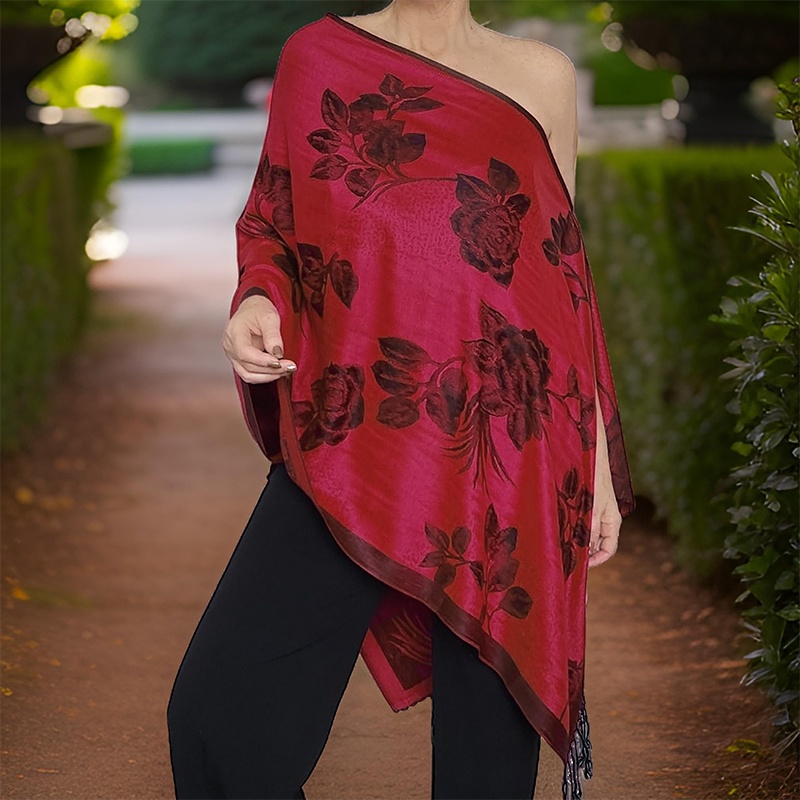 Selimut rumbai syal kasmir han - Cashmere Pashmina Wrap ulasan dan harga