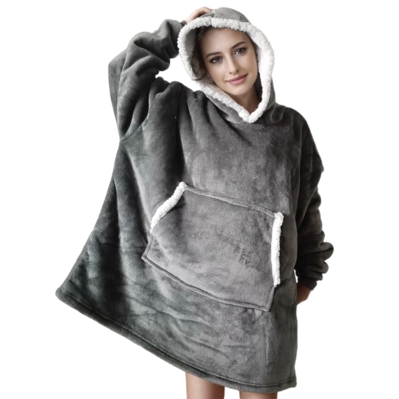 Bisa dipakai dewasa Super lemb - Sherpa Hoodie Fleece ulasan dan harga