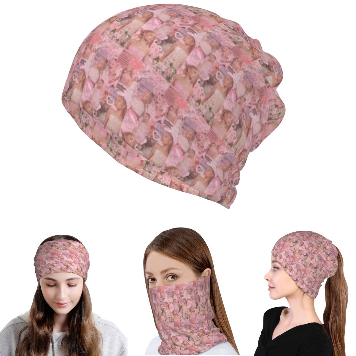 Ariana Grande Singer Bandana P - Knit Beanie Hat Warm ulasan dan harga