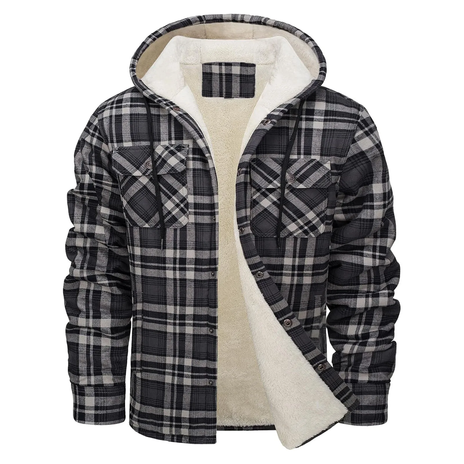 Jaket Berkerudung Flanel Hanga - Flannel Shirt Lined ulasan dan harga