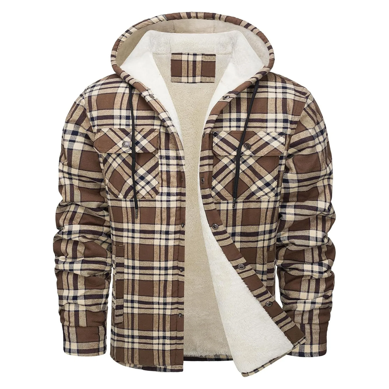 Jaket Berkerudung Flanel Hanga - Flannel Shirt Lined ulasan dan harga