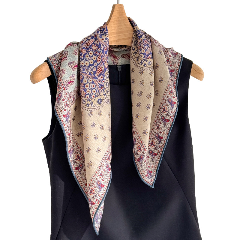 Syal 70% Wol 30% Sutra Asli un - Wool Scarf Men ulasan dan harga