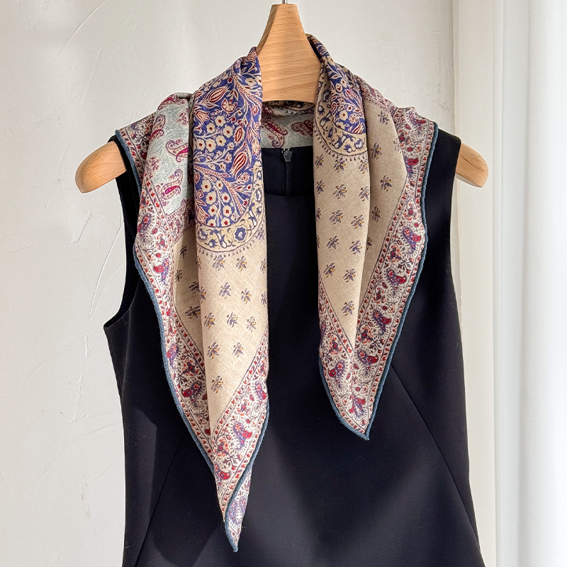 Syal 70% Wol 30% Sutra Asli un - Wool Scarf Men ulasan dan harga