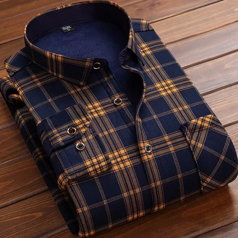 Kemeja Flanel Pria Musim Dingi - Flannel Shirt Lined ulasan dan harga