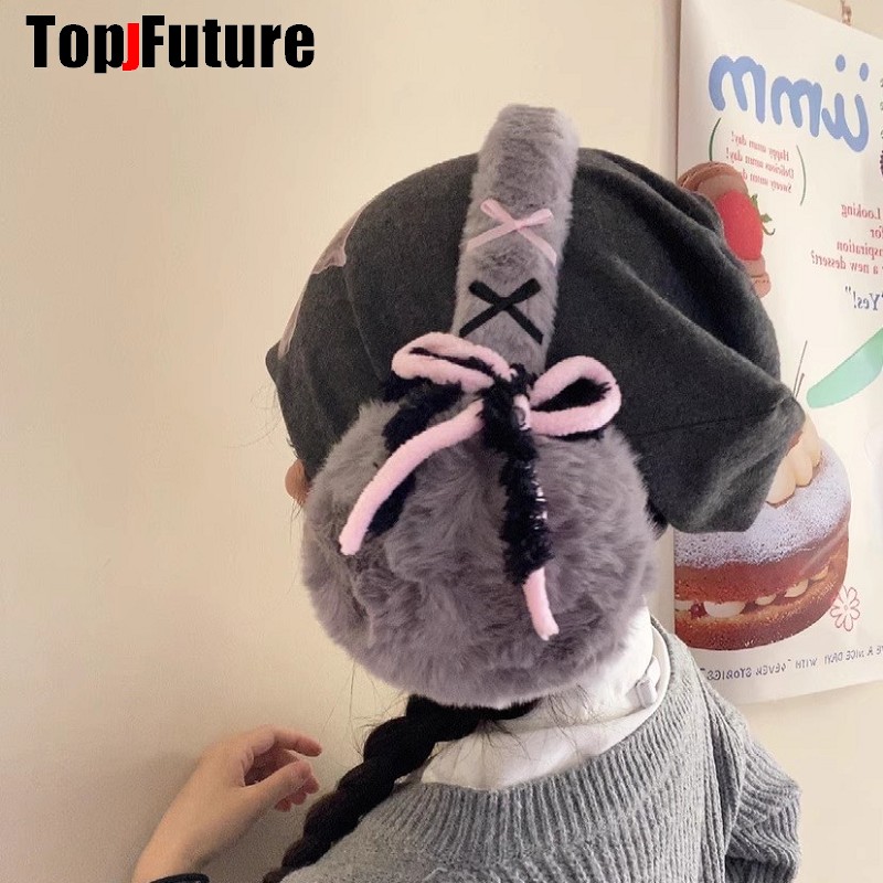 Harajuku Y2k earmuff hangat wa - Earmuffs Foldable ulasan dan harga