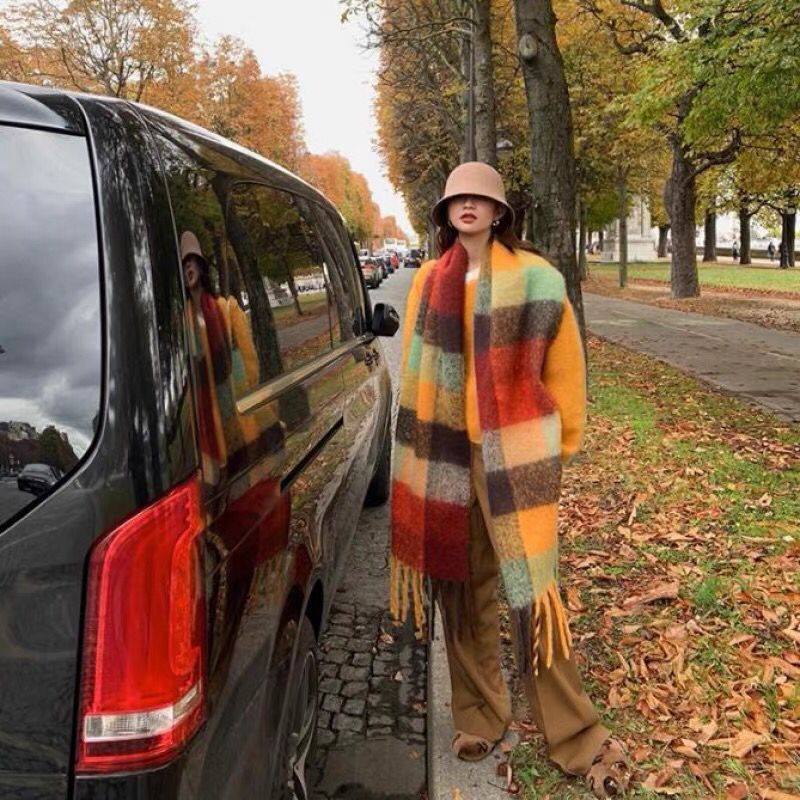 Syal hangat tebal musim dingin - Cashmere Pashmina Wrap ulasan dan harga