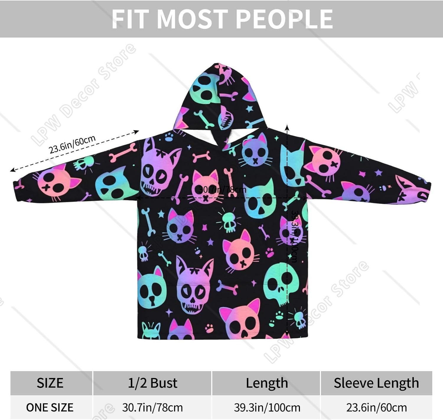 Selimut Hoodie Berbentuk Tengk - Sherpa Hoodie Fleece ulasan dan harga