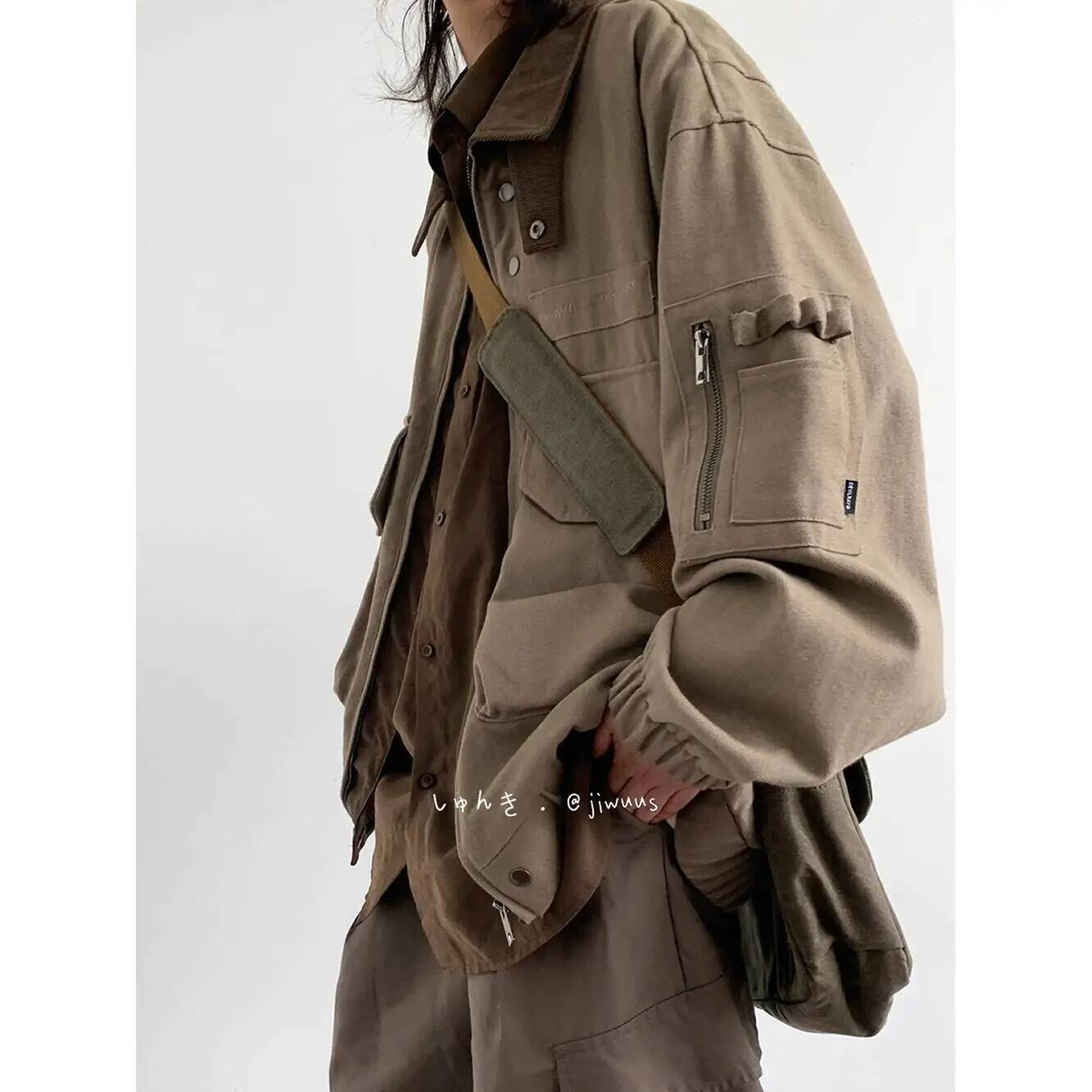 Jaket Pria Jaket Kargo Longgar - Down Jacket Packable ulasan dan harga