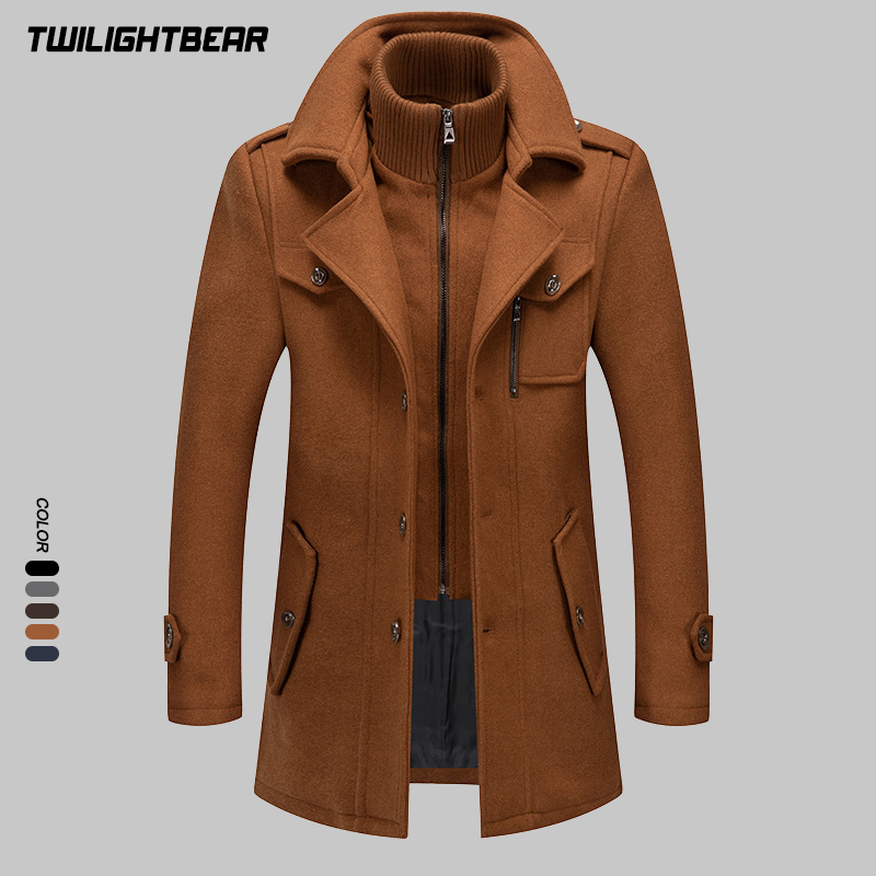 Mantel Wol Pria Musim Dingin U - Wool Coat Peacoat ulasan dan harga
