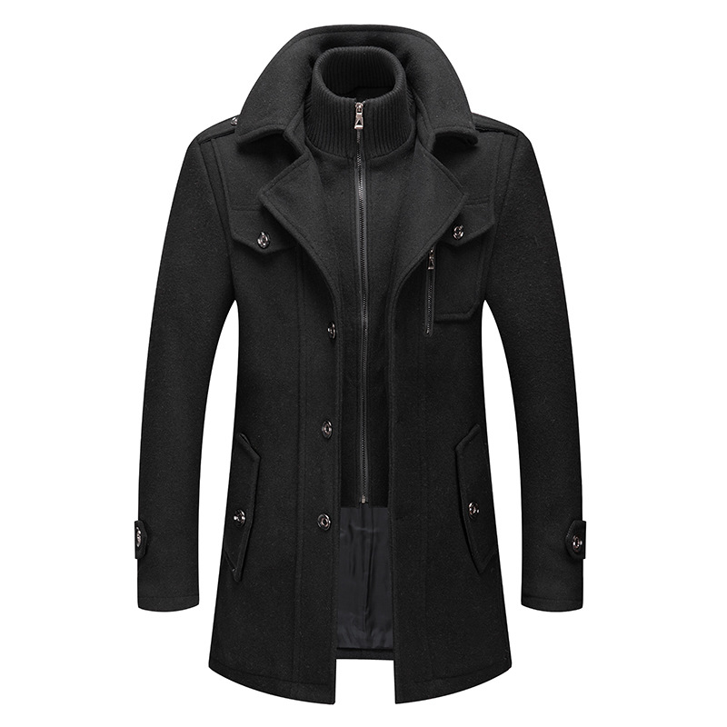 Mantel Wol Pria Musim Dingin U - Wool Coat Peacoat ulasan dan harga