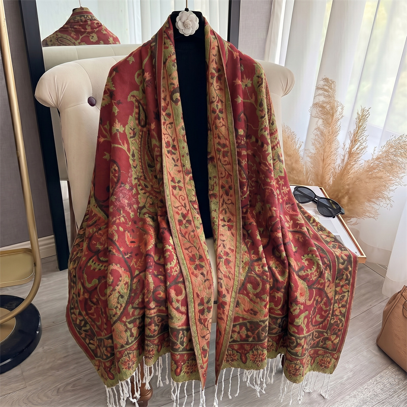 Syal Wanita Kasmir Mewah Berme - Cashmere Pashmina Wrap ulasan dan harga