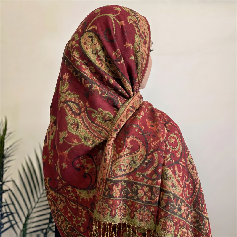 Syal Wanita Kasmir Mewah Berme - Cashmere Pashmina Wrap ulasan dan harga