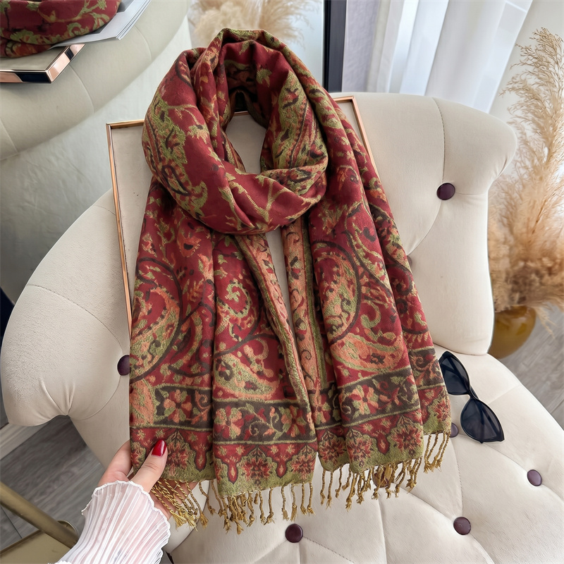 Syal Wanita Kasmir Mewah Berme - Cashmere Pashmina Wrap ulasan dan harga