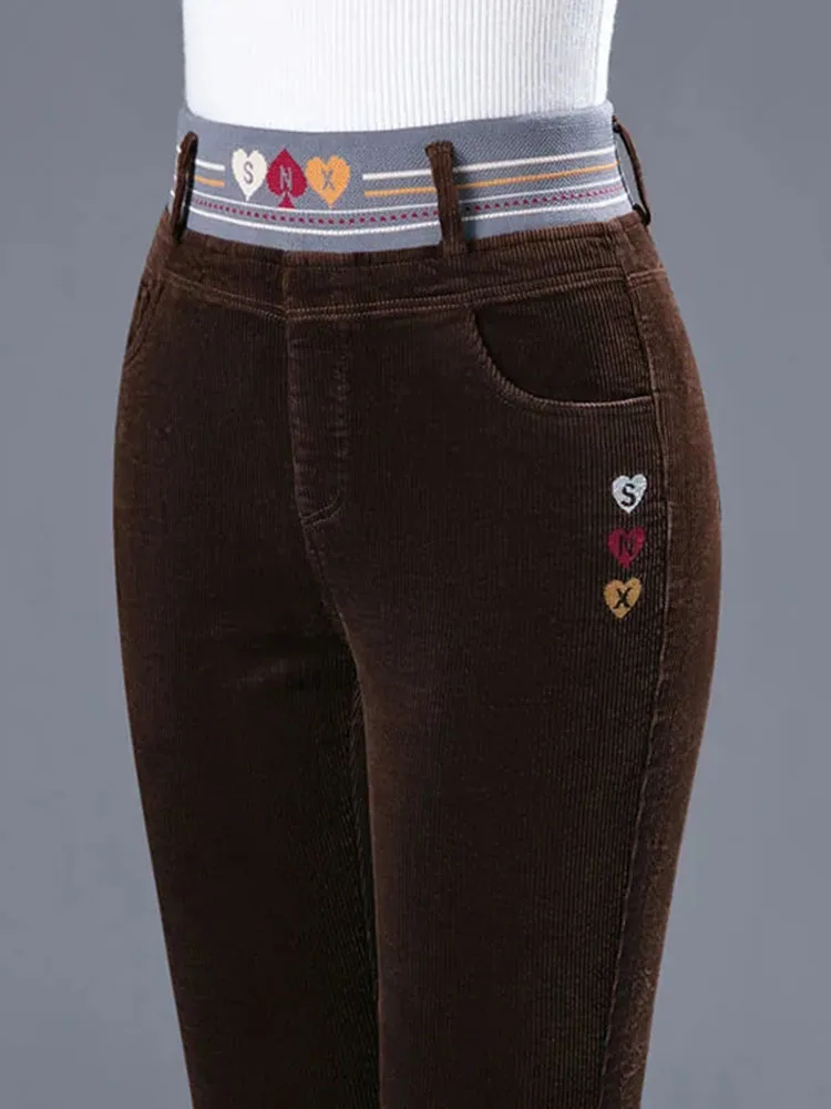 Celana pensil garis bulu tebal - Corduroy Pant Warm ulasan dan harga