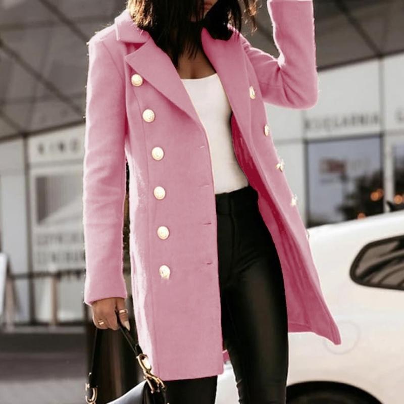 Mantel Musim Gugur Musim Dingi - Wool Coat Peacoat ulasan dan harga