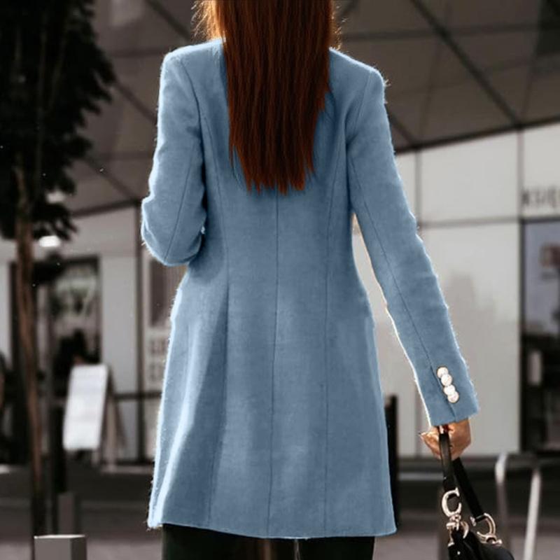 Mantel Musim Gugur Musim Dingi - Wool Coat Peacoat ulasan dan harga