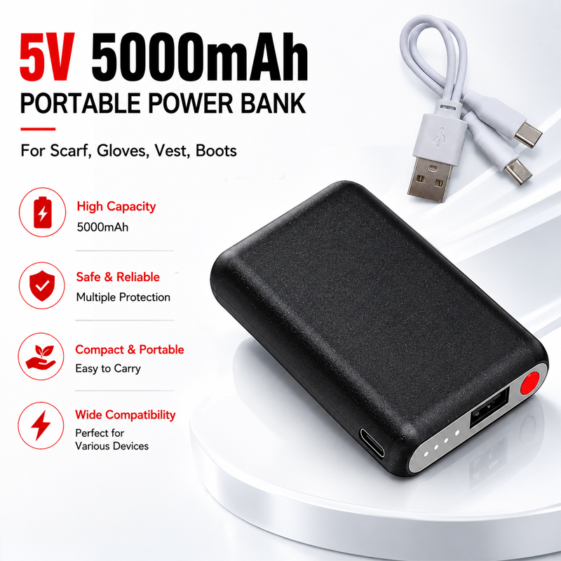 Baterai Power Bank 5V 5000mAh  - Heated Vest Battery ulasan dan harga