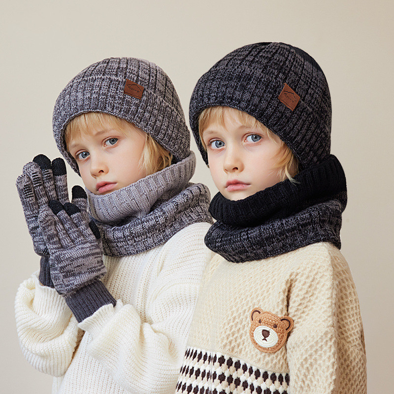 1 Set 4-10Y topi rajut bayi la - Knit Beanie Hat Warm ulasan dan harga